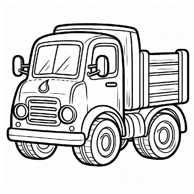 Nákladní Automobil (20) omalovánka