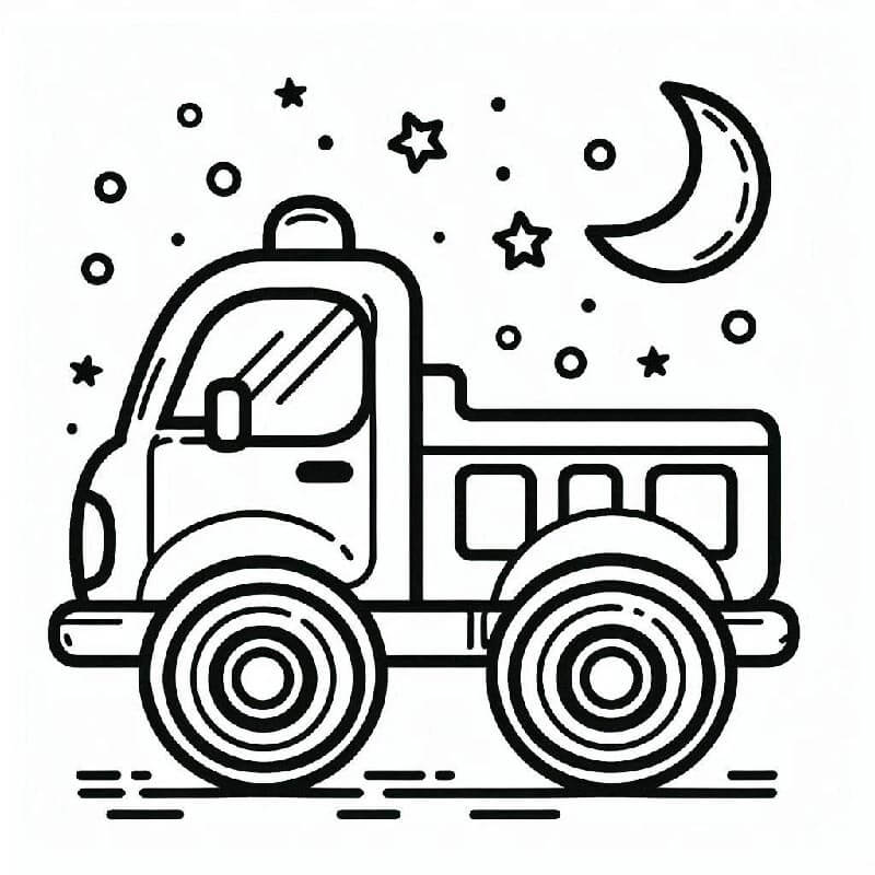 Nákladní Automobil (22) omalovánka