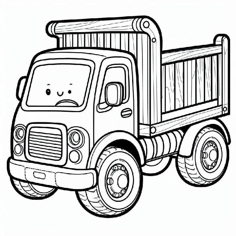 Nákladní Automobil (23) omalovánka