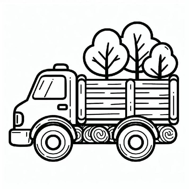 Nákladní Automobil (24) omalovánka