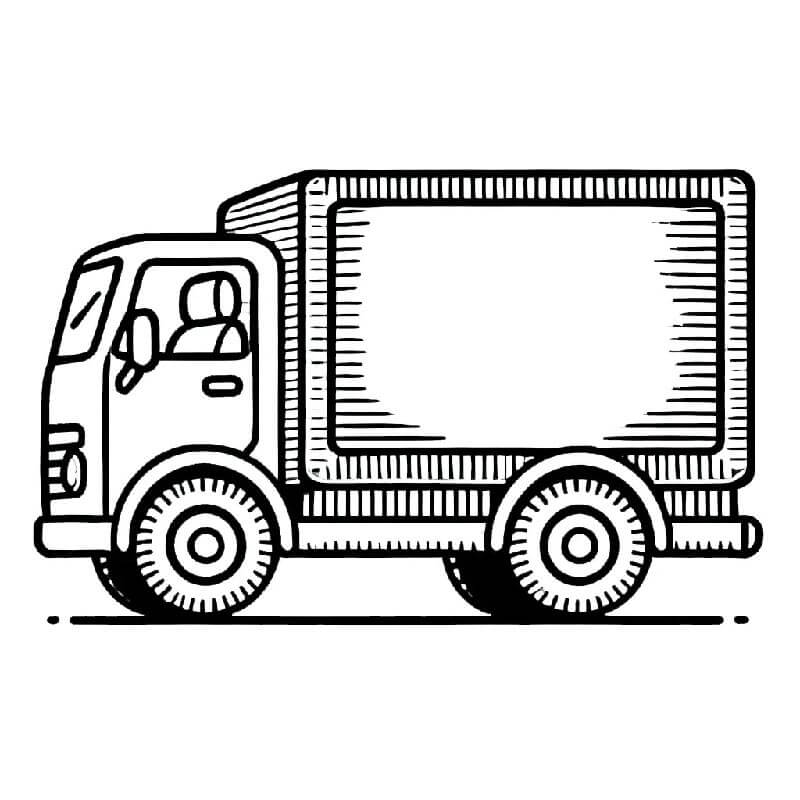 Nákladní Automobil (27) omalovánka