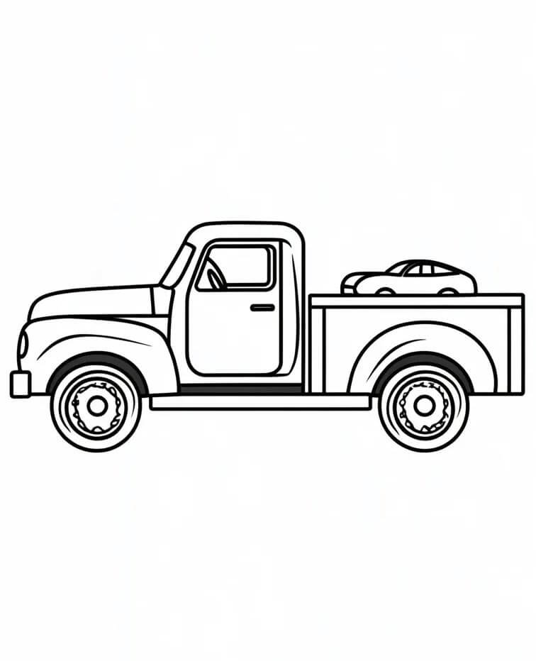 Nákladní Automobil (32) omalovánka