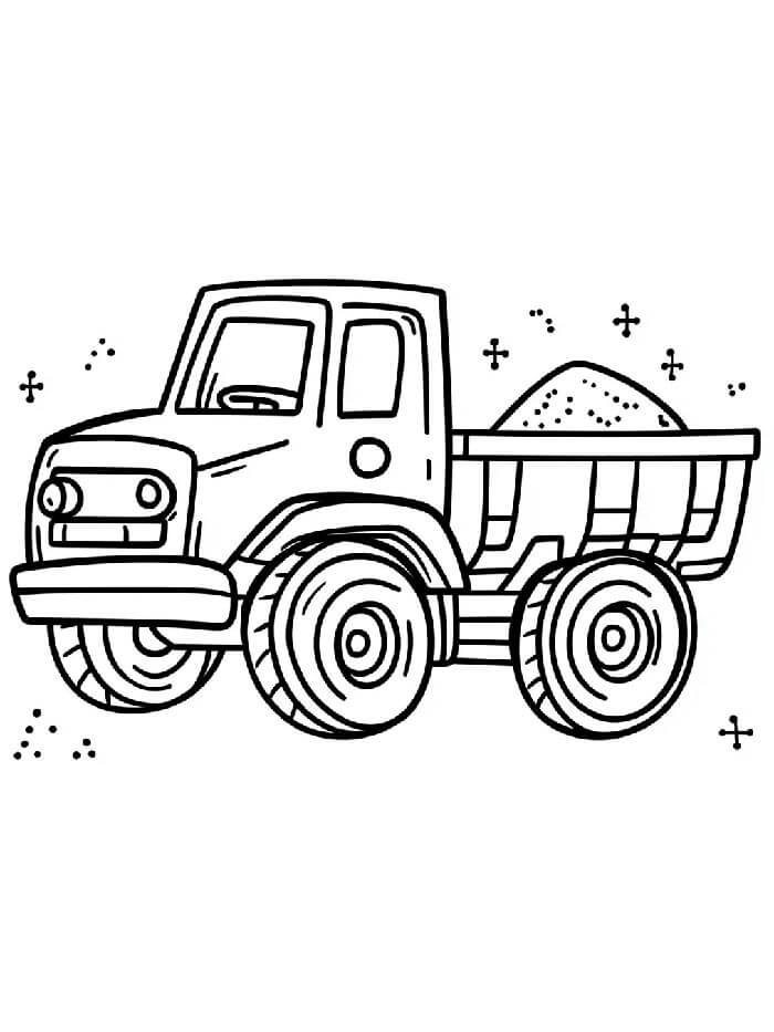 Nákladní Automobil (33) omalovánka