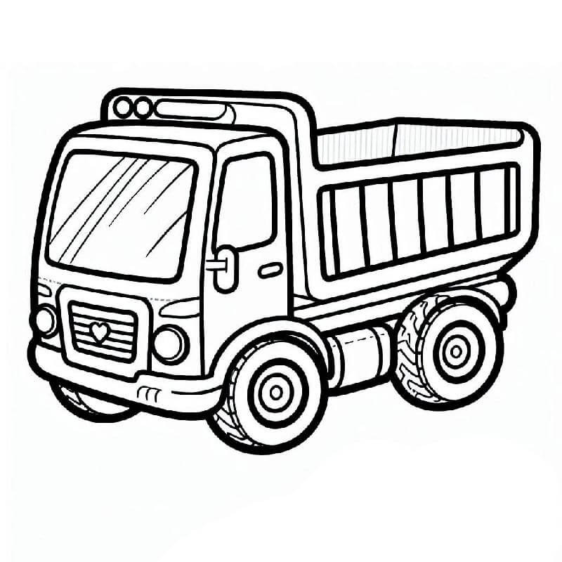 Nákladní Automobil (34) omalovánka