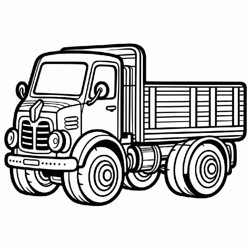 Nákladní Automobil (36) omalovánka