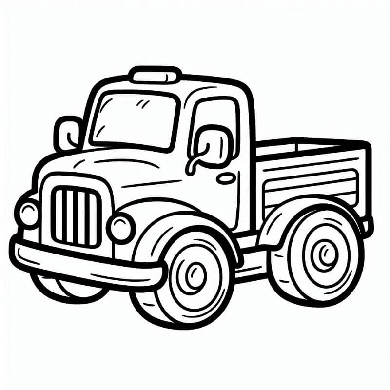 Nákladní Automobil (37) omalovánka