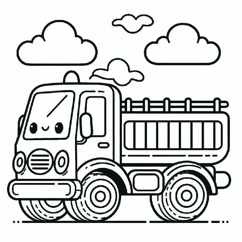 Nákladní Automobil omalovánky