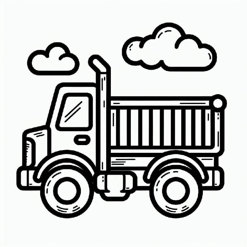 Nákladní Automobil (40) omalovánka