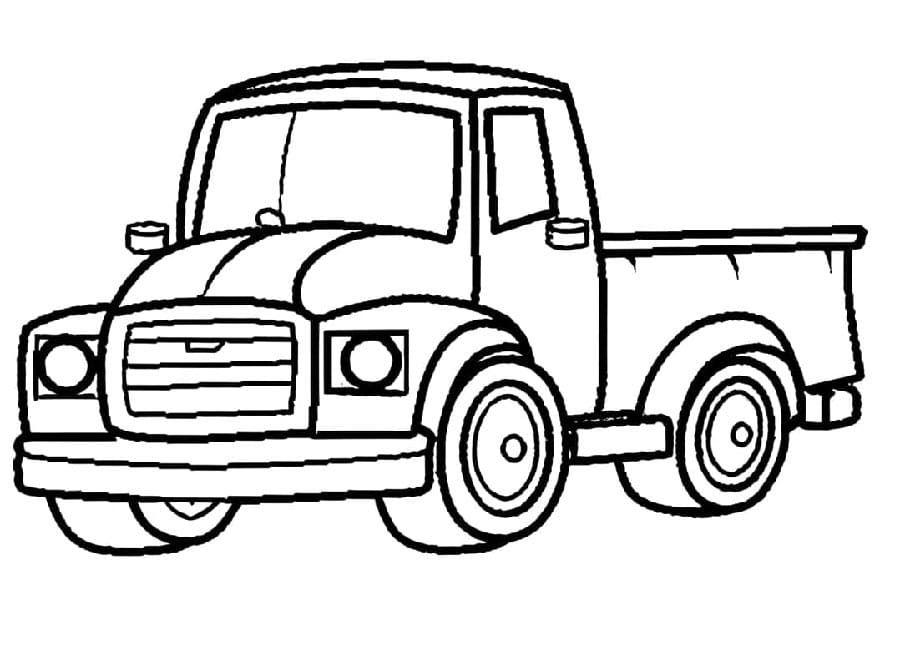 Nákladní Automobil (7) omalovánka