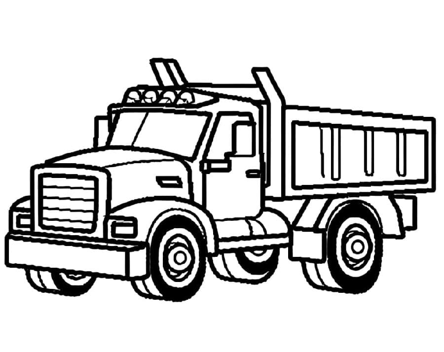 Nákladní Automobil (9) omalovánka