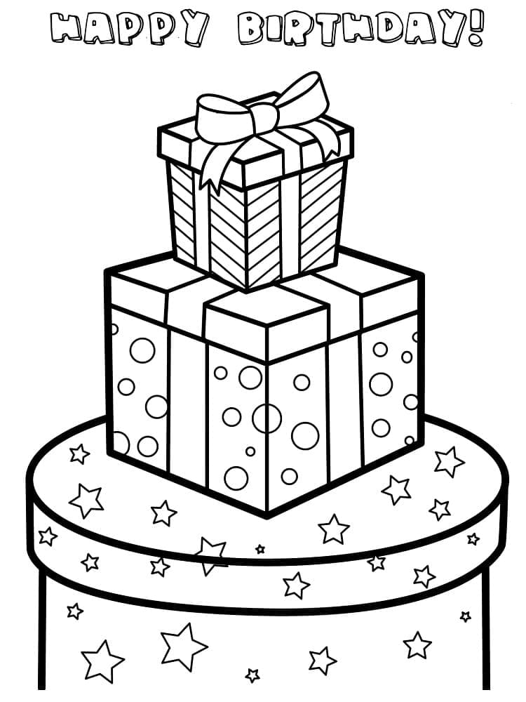 Narozeniny Zdarma Tisknutelné omalovánka