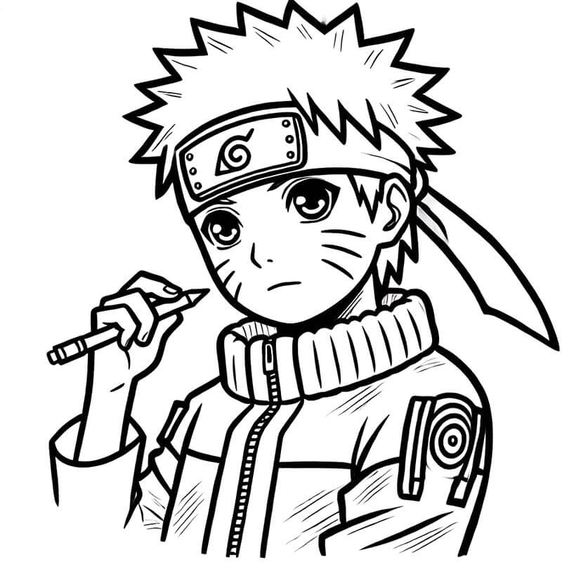 Naruto (4) omalovánka