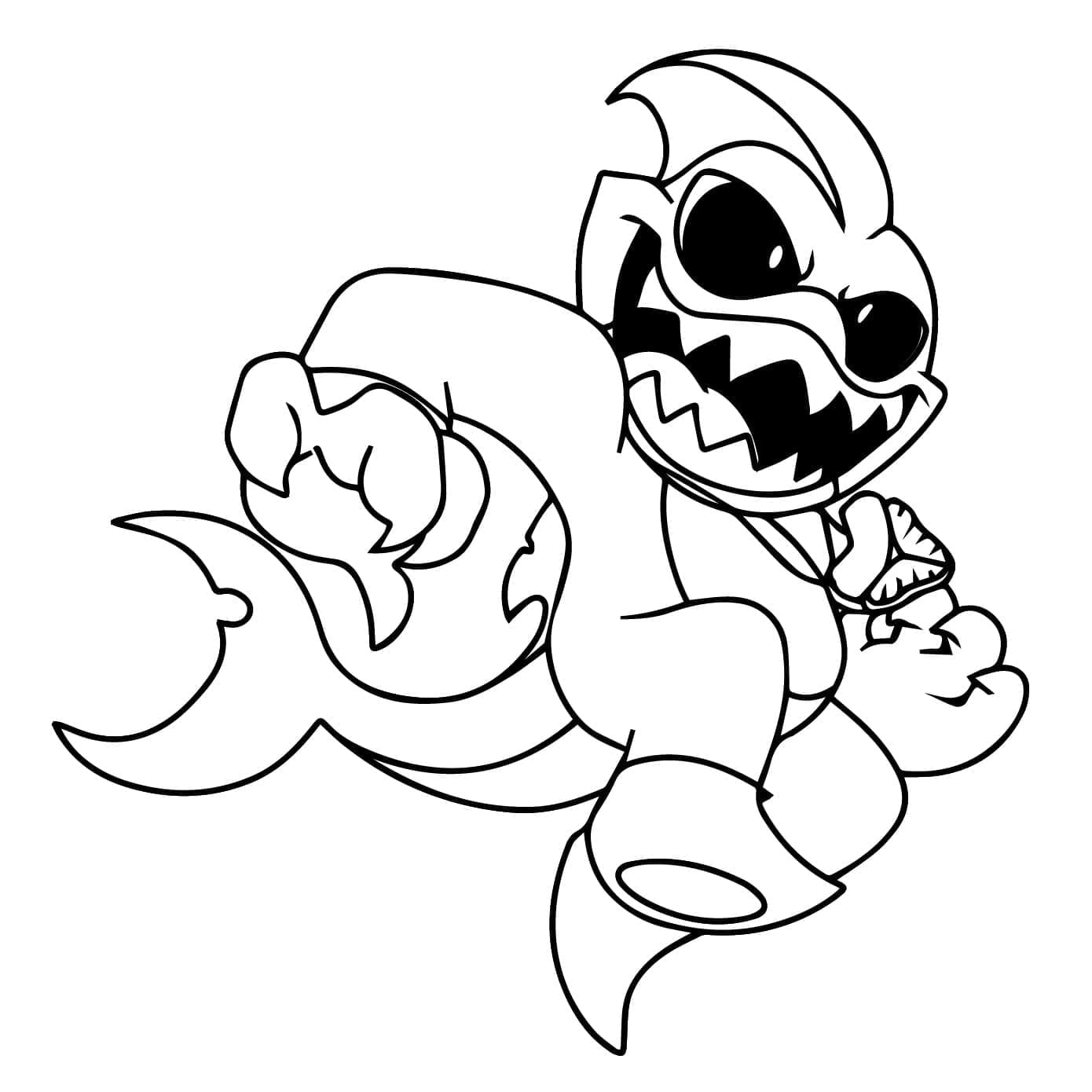 Nightmare Critters (19) omalovánka