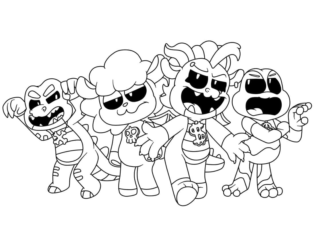 Nightmare Critters (6) omalovánka