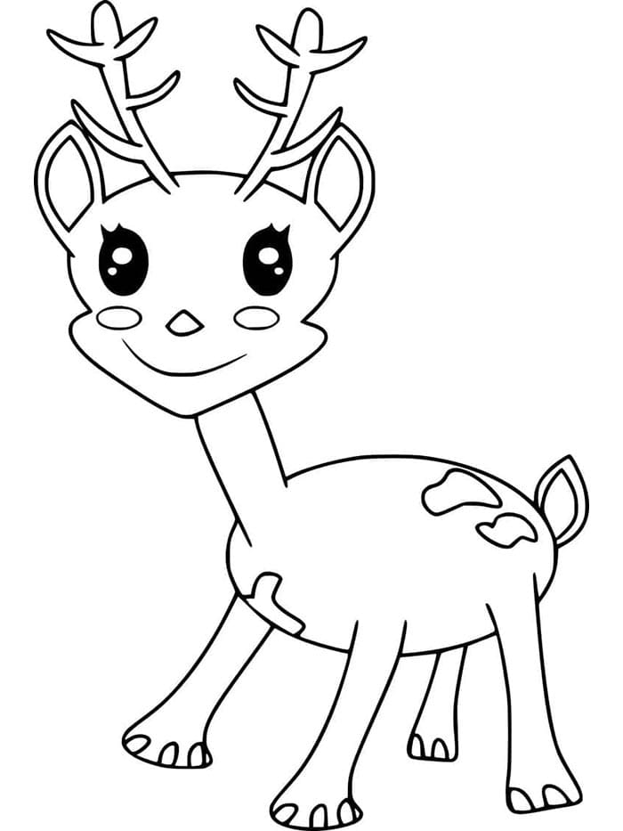 Okouzlující Jelen omalovánka