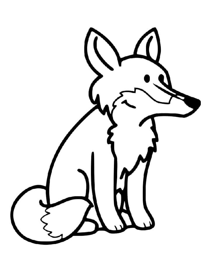 Okouzlující Liška omalovánka