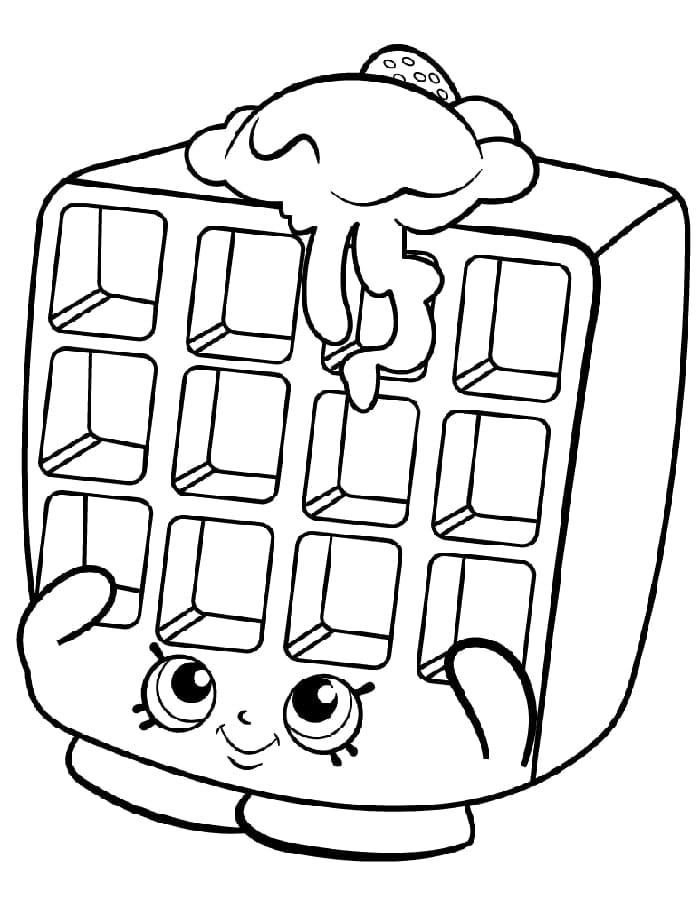 Okouzlující Shopkins omalovánka