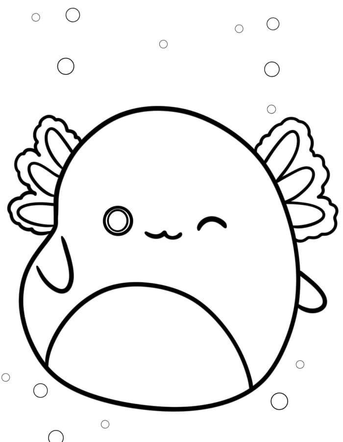 Okouzlující Squishmallows omalovánka