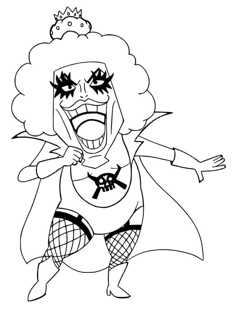 One Piece pro 4leté Děti omalovánka