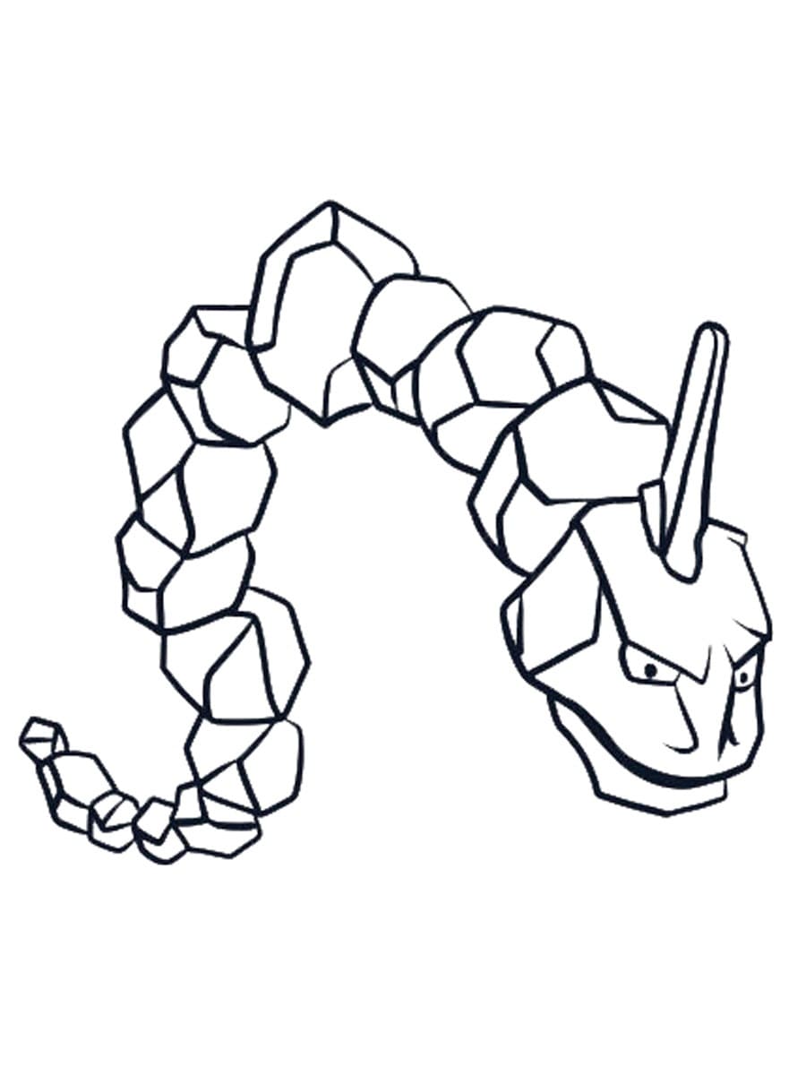 Onix Pokemon omalovánka