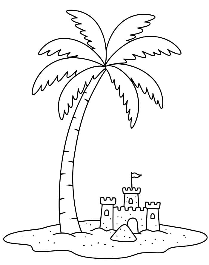 Palma Zdarma omalovánka