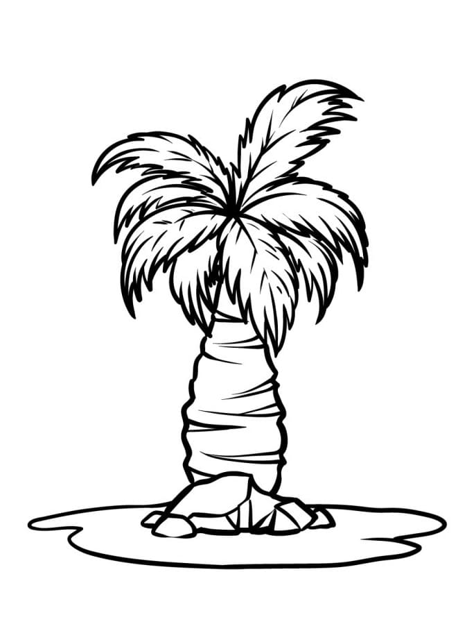 Palma pro 2leté Děti omalovánka