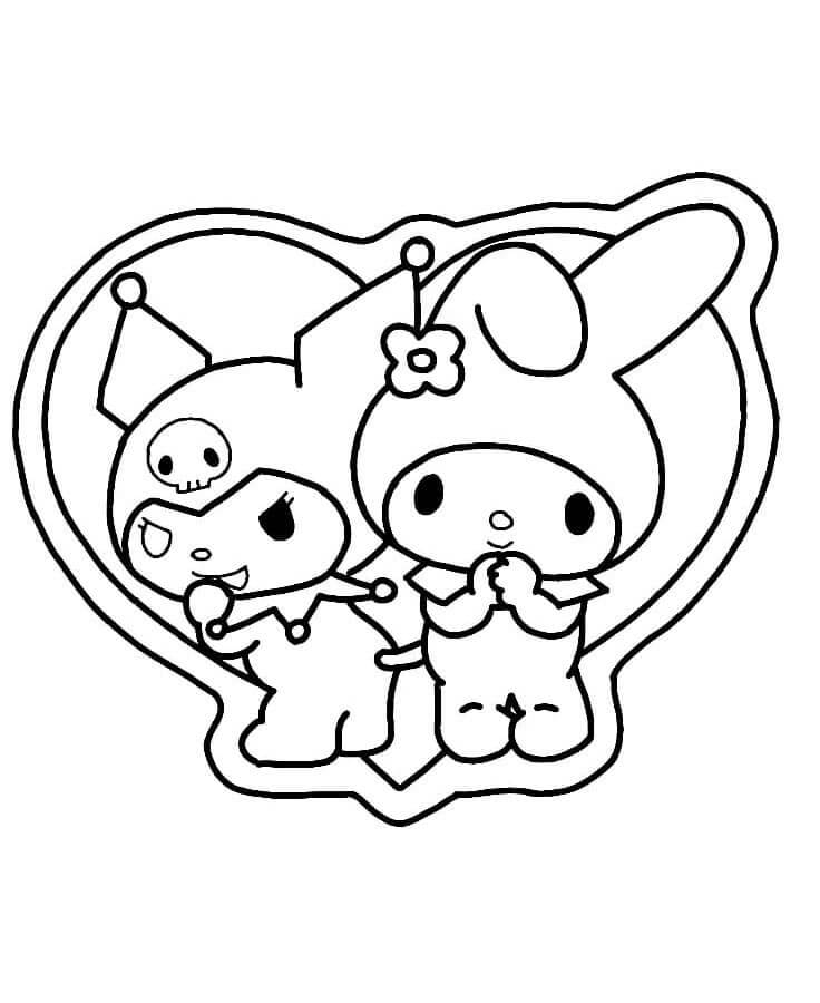 Pěkná My Melody omalovánka