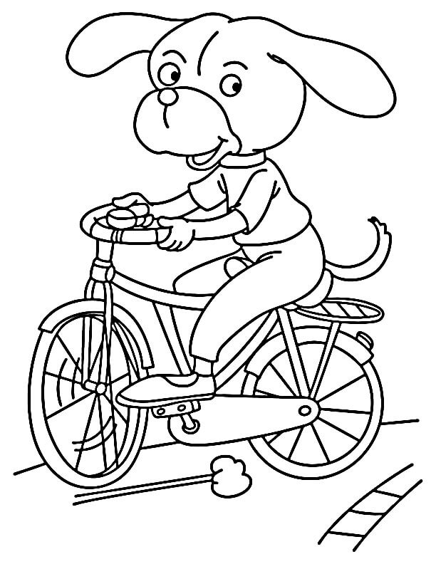 Pěkné Jízdní Kolo omalovánka