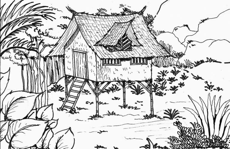 Pěkný Les omalovánka