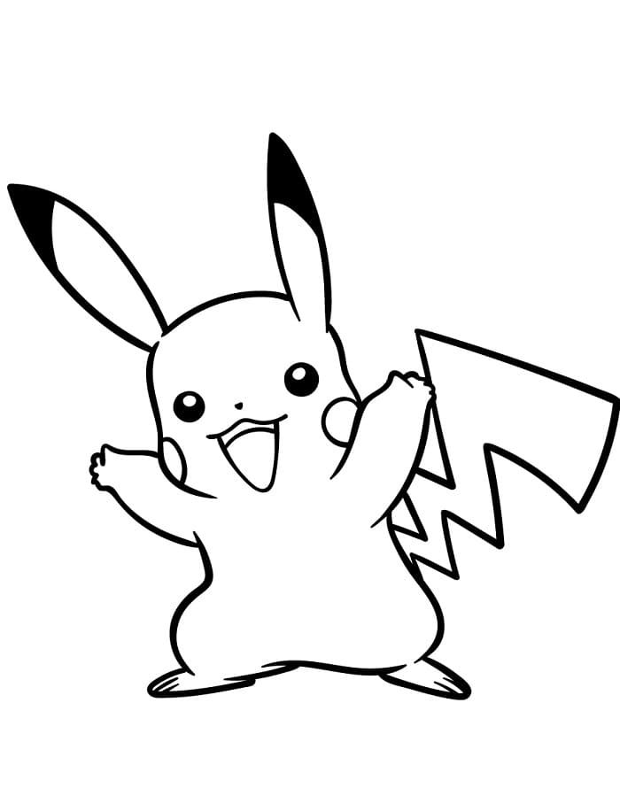Pěkný Pikachu omalovánka