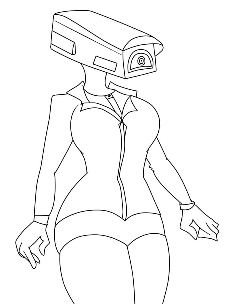 Pěkný Skibidi Toilet omalovánka