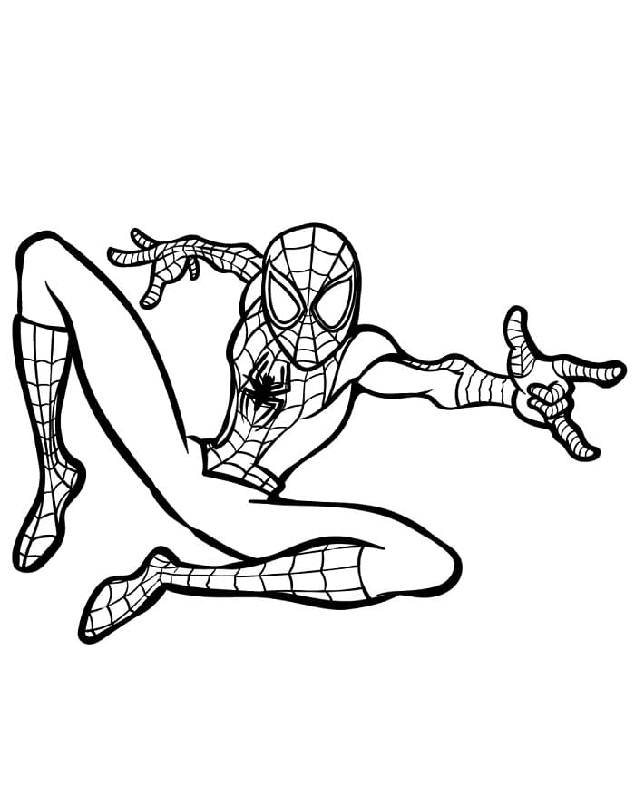 Pěkný Spiderman omalovánka