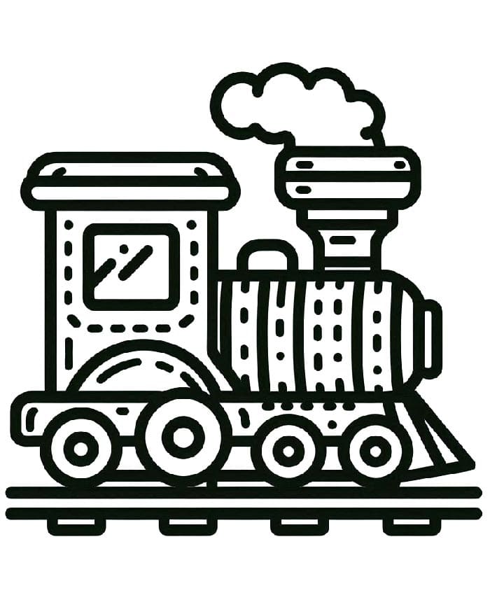 Pěkný Vlak omalovánka