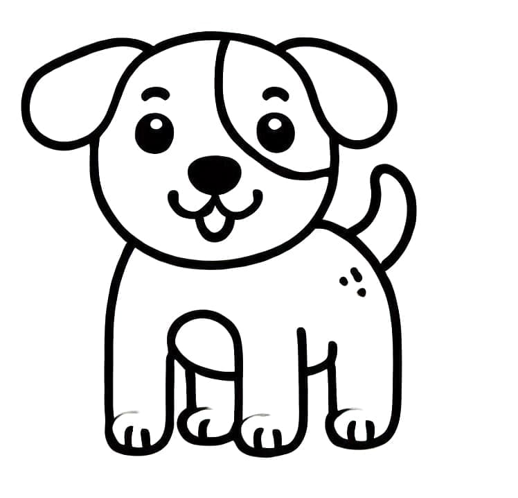 Pes Tisknutelný pro Děti omalovánka