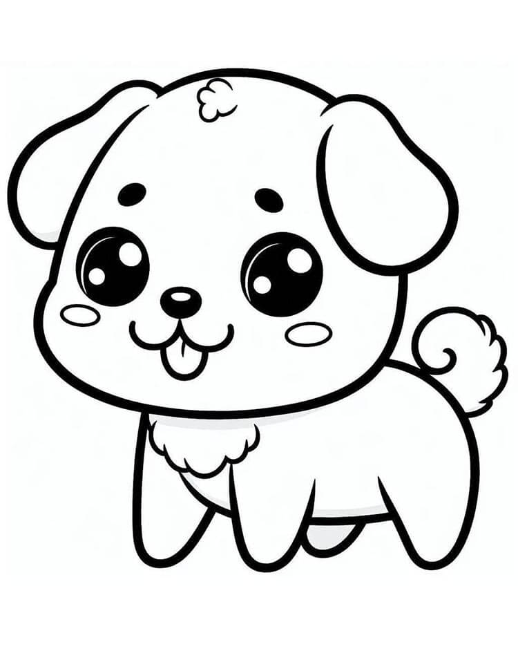 Pes Zdarma Tisknutelný omalovánka