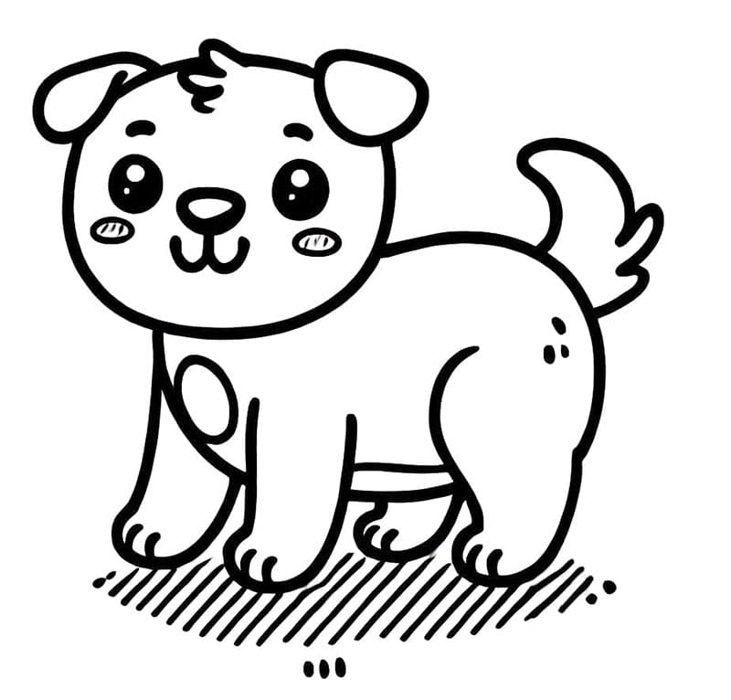 Pes Zdarma Vymalovatelné Obrázek omalovánka