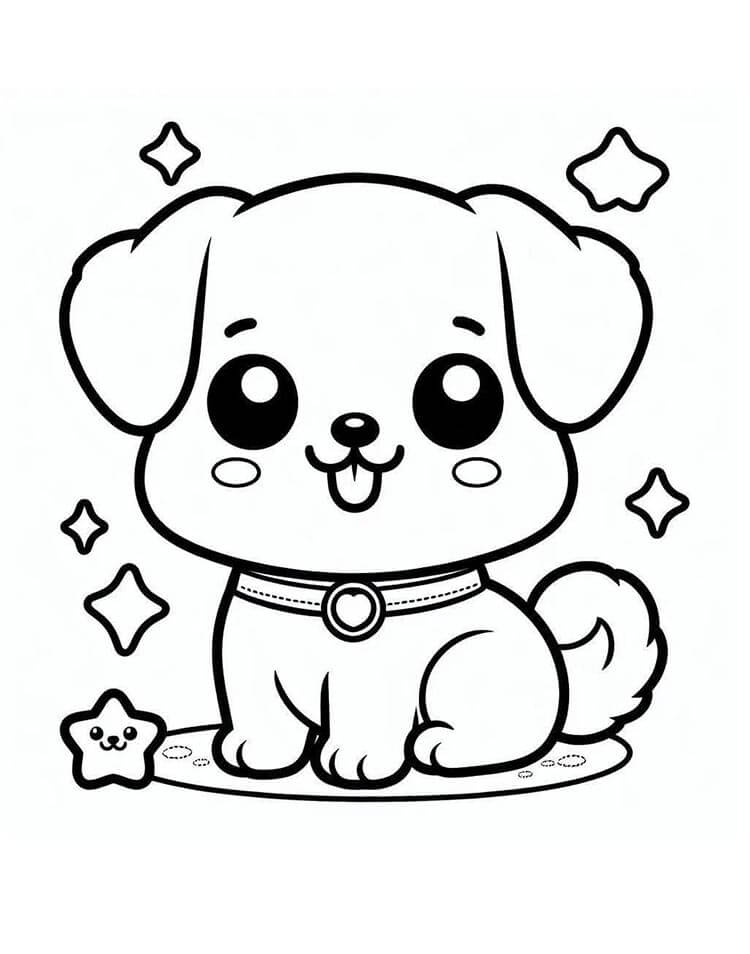 Pes Zdarma omalovánka