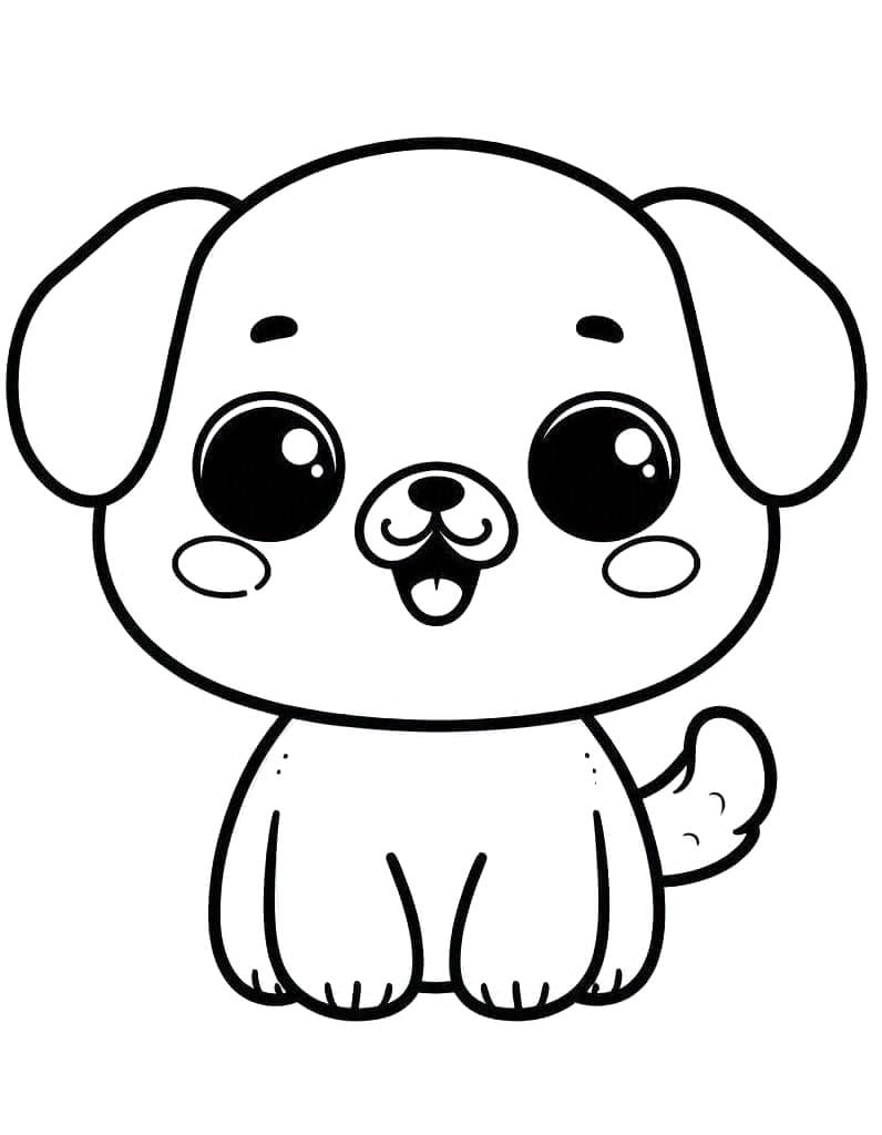 Pes pro 5leté Děti omalovánka