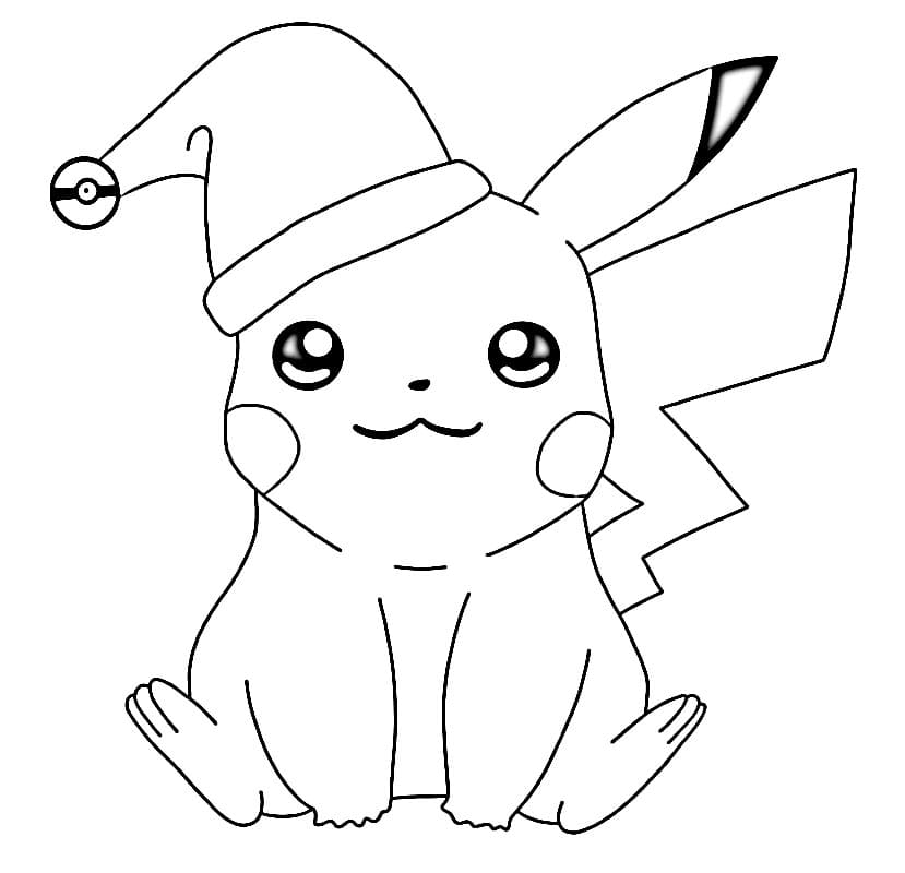 Pikachu Tisknutelný pro Děti omalovánka