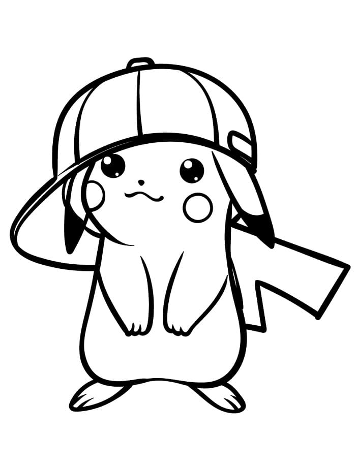 Pikachu pro 1leté Děti omalovánka