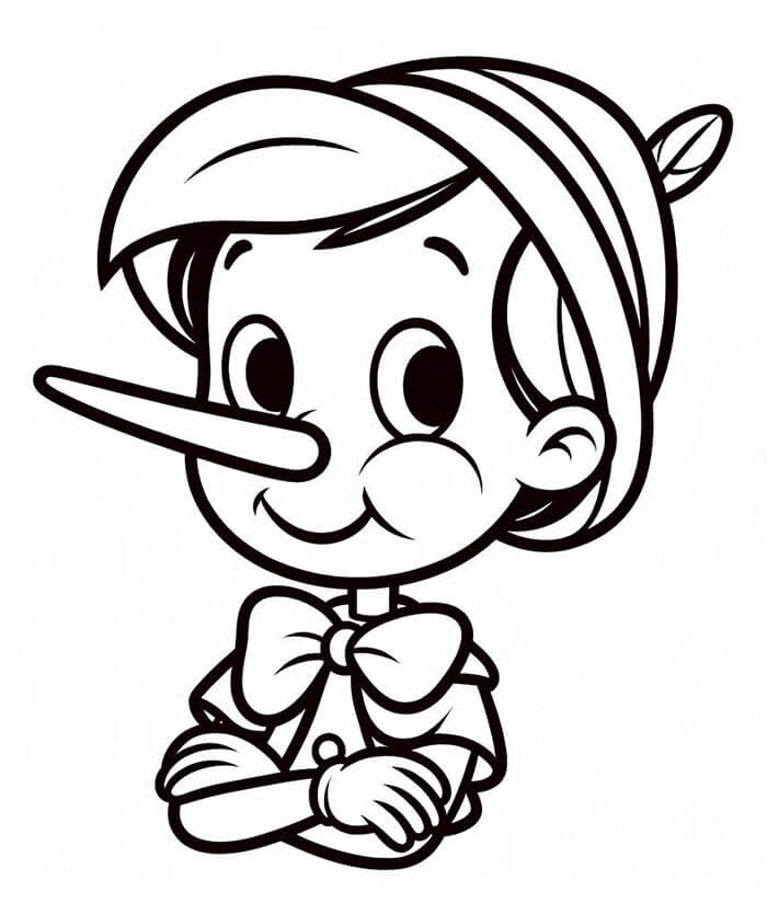 Pinocchio omalovánky