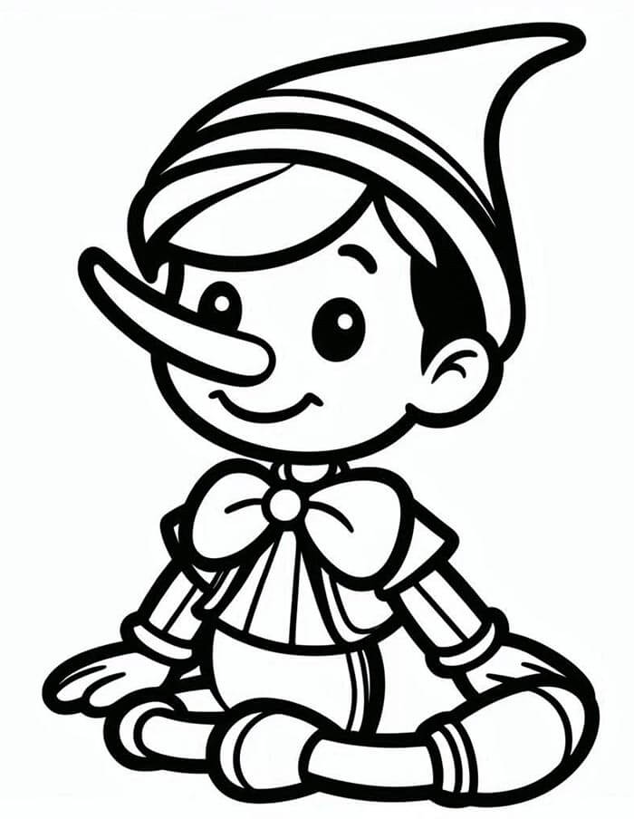 Pinocchio pro Děti omalovánka