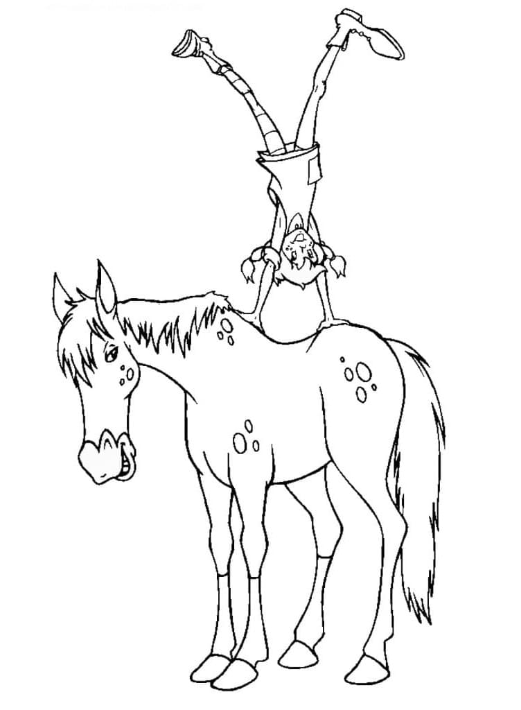 Pipi Dlouhá Punčocha (1) omalovánka