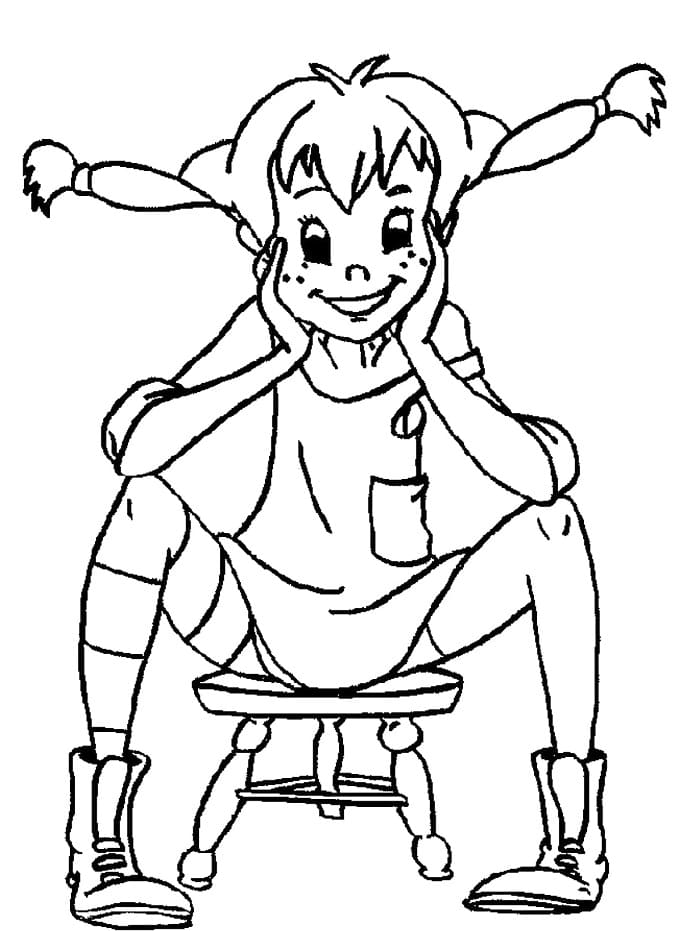 Pipi Dlouhá Punčocha (11) omalovánka