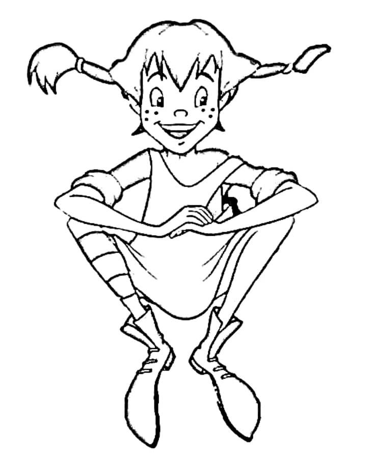 Pipi Dlouhá Punčocha (20) omalovánka