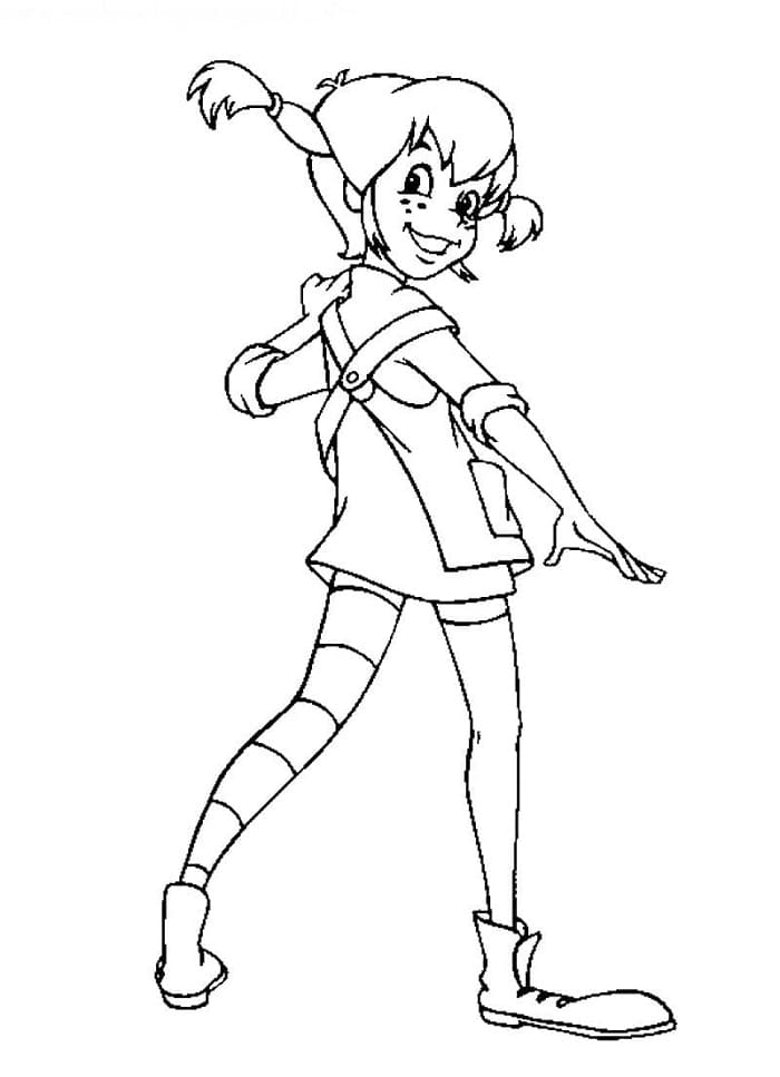 Pipi Dlouhá Punčocha omalovánky