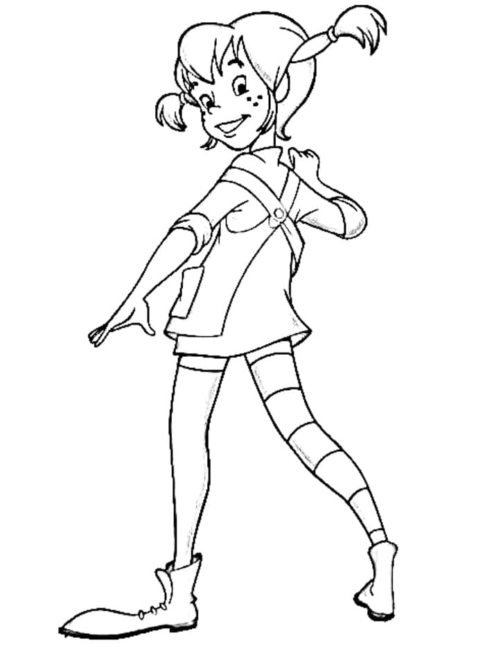 Pipi Dlouhá Punčocha (26) omalovánka