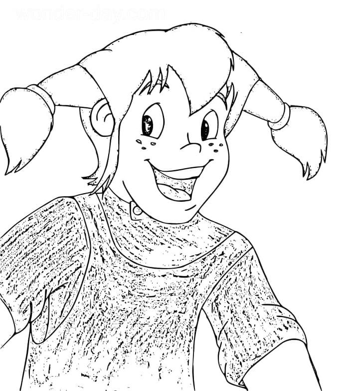 Pipi Dlouhá Punčocha (27) omalovánka