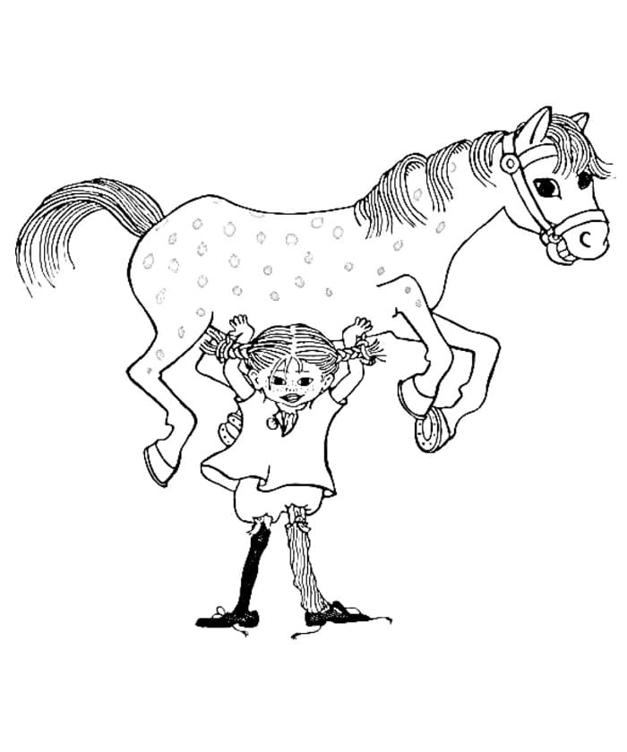 Pipi Dlouhá Punčocha (29) omalovánka