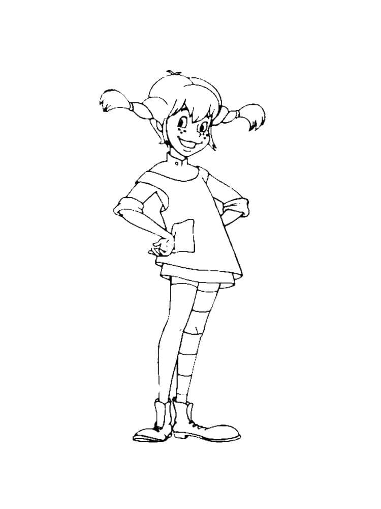 Pipi Dlouhá Punčocha (5) omalovánka